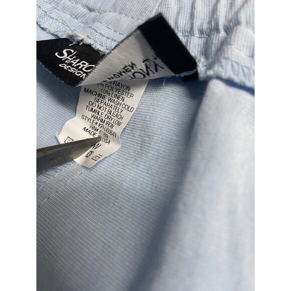 Sharon Anthony Design for Women Cropped Pants Womens Plus Size 18W Linen Blend - Picture 7 of 8